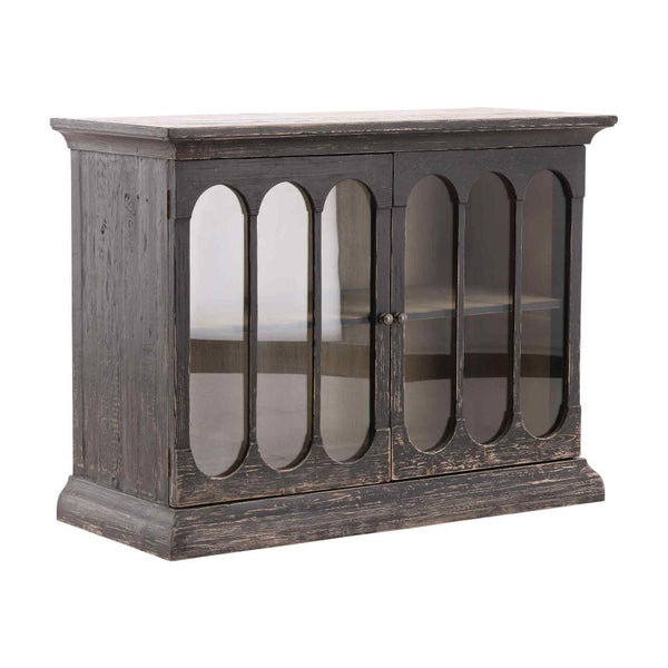 Chet Two Doors Wood Cabinet