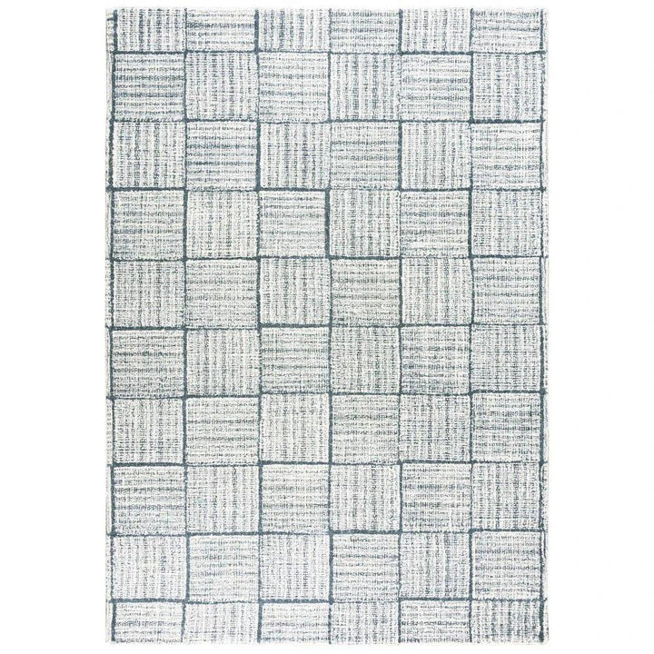 Chey Geometric Blue Area Rugs For Living Room - LOOMLAN - LOOMLAN - Area Rugs