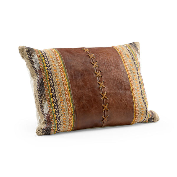 Cheyenne Hand Loomed Tapestry Throw Pillow-Throw Pillows-Wildwood-LOOMLAN