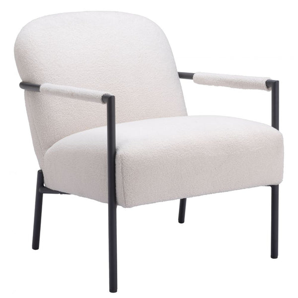 Chicago Ivory Fabric Accent Chair