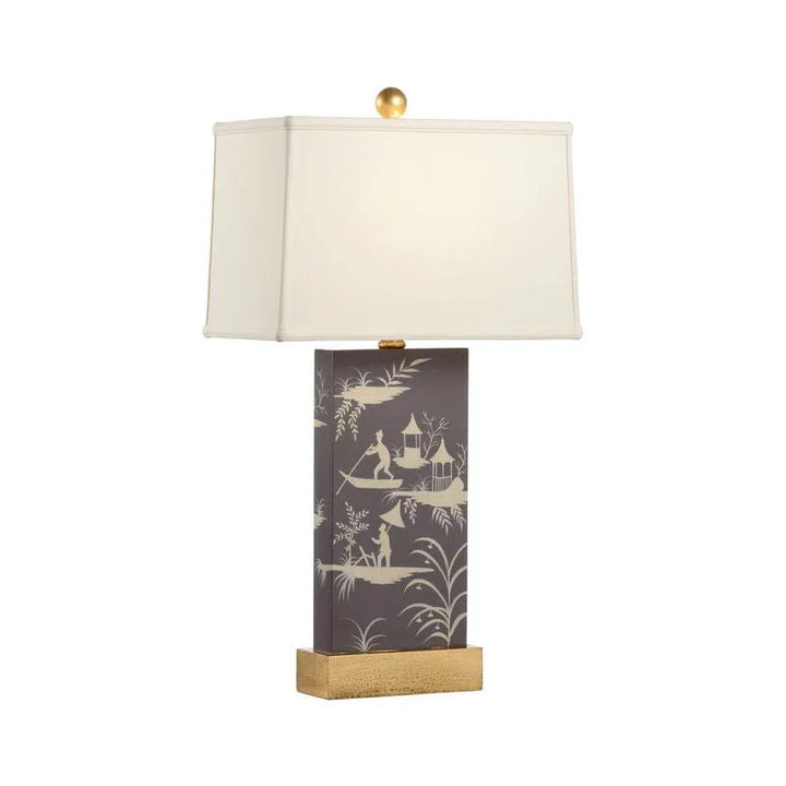 Chinoiserie Panel Hand Painted Table Lamp - LOOMLAN - Chelsea House - Table Lamps