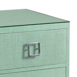 Chloe Raffia Coverd Green Chest-Chests-Wildwood-LOOMLAN