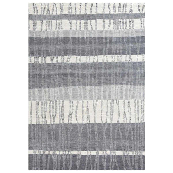 Choa Stripe Charcoal Area Rugs For Living Room - LOOMLAN - LOOMLAN - Area Rugs