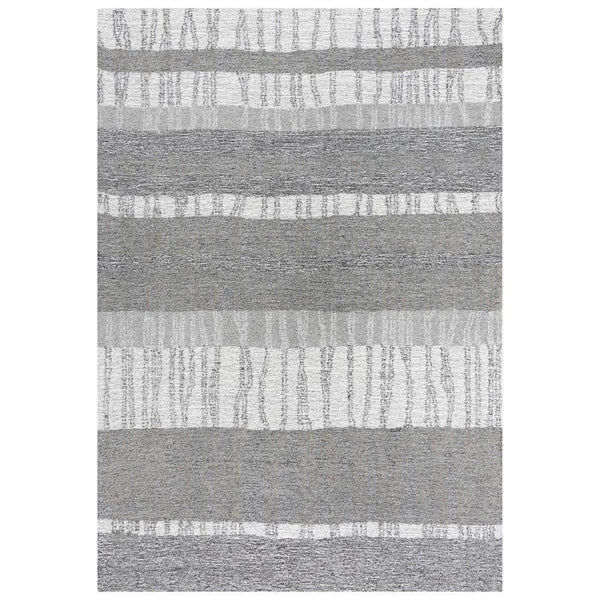 Choi Stripe Gray Area Rugs For Living Room - LOOMLAN - LOOMLAN - Area Rugs