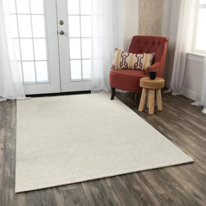 Wool Kitchen Rugs Chos Wool White Hallway Kitchen Runner Rug - LOOMLAN