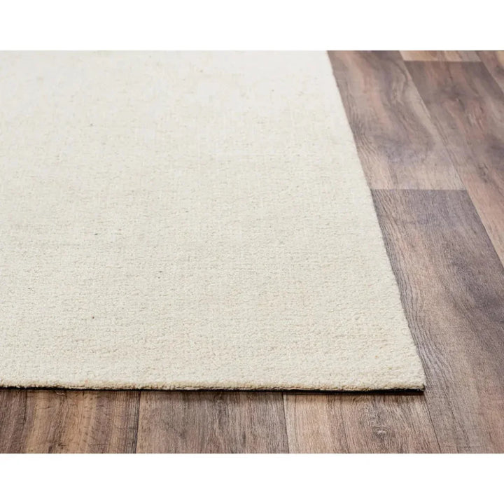 Wool Kitchen Rugs Chos Wool White Hallway Kitchen Runner Rug - LOOMLAN