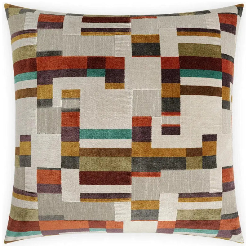 Chroma Multi Color Throw Pillow With Insert