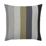 Chroma Stripe Gray Handmade Outdoor Pillow-Outdoor Pillows-Earnest Collection-20" Square-LOOMLAN