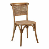 Churchill Armless Dining Chair (Set Of 2)-Dining Chairs-Moe's Home-Light Brown-LOOMLAN