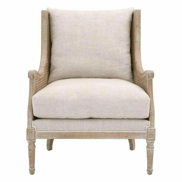 Churchill Club Chair Bisque Natural Gray Birch Cane Club Chairs LOOMLAN By Essentials For Living