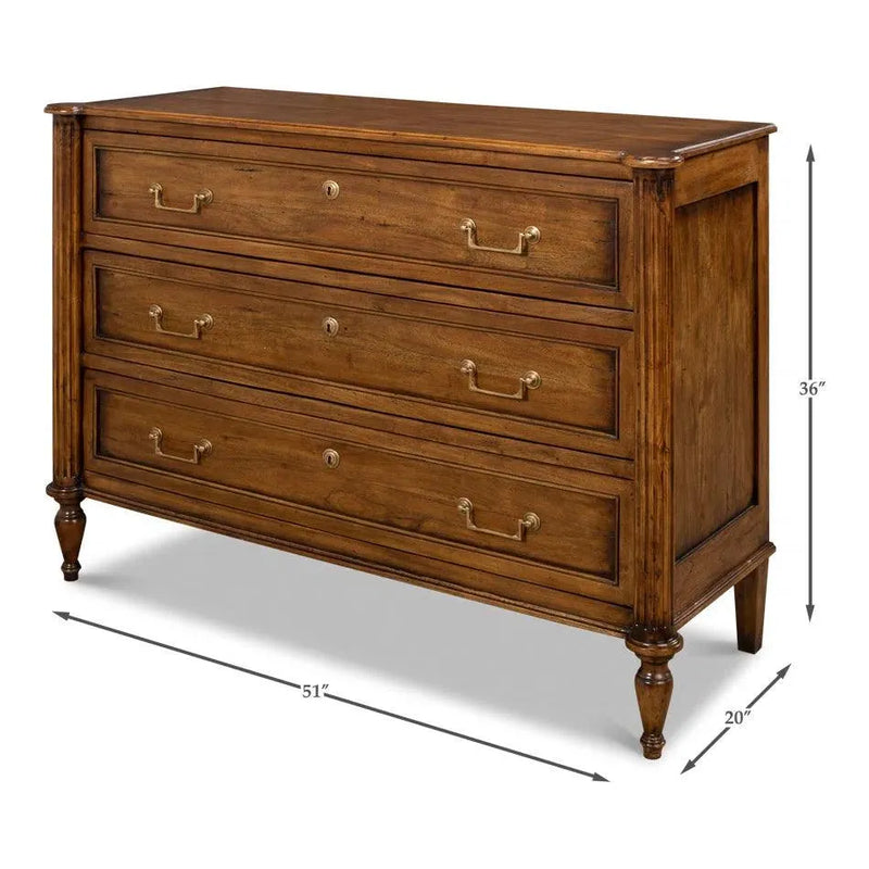 Ciborium Chest Of 3 Drawers Fruitwood