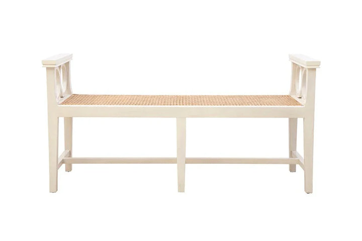 Circles Cream Bedroom Bench - LOOMLAN - Furniture Classics - Bedroom Benches