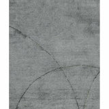 Circulus Grey Solid Handmade Wool Rug