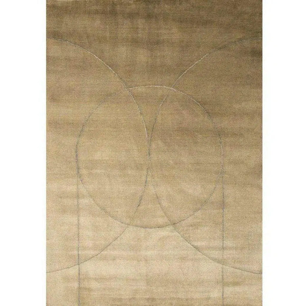 Circulus Mustard Solid Handmade Wool Rug