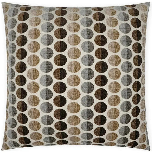 Circus Cafe© Dots Brown Taupe Large Throw Pillow Insert - LOOMLAN - D.V. Kap - Throw Pillows