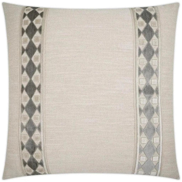 Cirque Band Grey Large Throw Pillow Insert - LOOMLAN - D.V. Kap - Throw Pillows