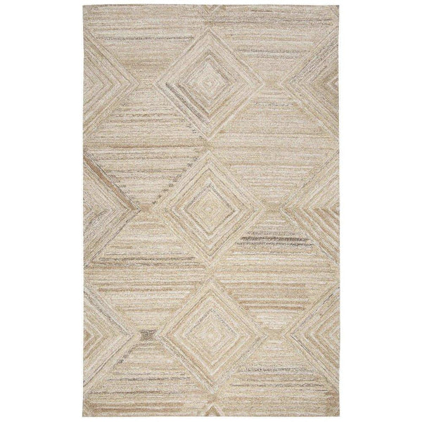 Clac Geometric Tan Large Area Rugs For Living Room - LOOMLAN - LOOMLAN - Area Rugs