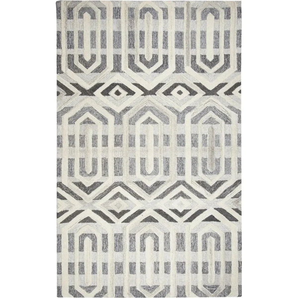 Clap Geometric Gray Large Area Rugs For Living Room - LOOMLAN - LOOMLAN - Area Rugs
