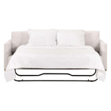 Clara 86" Slim Arm Queen Sleeper Sofa Performance Feather Fill Sofas & Loveseats LOOMLAN By Essentials For Living