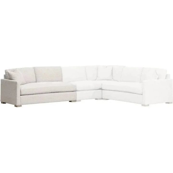 Clara Modular 2-Seat Left Slim Arm Sofa-Modular Components-Essentials For Living-LOOMLAN