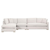 Clara Modular 2-Seat Right Slim Arm Sofa Performance& Feather Modular Components LOOMLAN By Essentials For Living