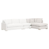 Clara Modular Right-Facing Chaise Performance Feather Fill Modular Components LOOMLAN By Essentials For Living