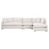 Clara Modular Right-Facing Chaise Performance Feather Fill Modular Components LOOMLAN By Essentials For Living