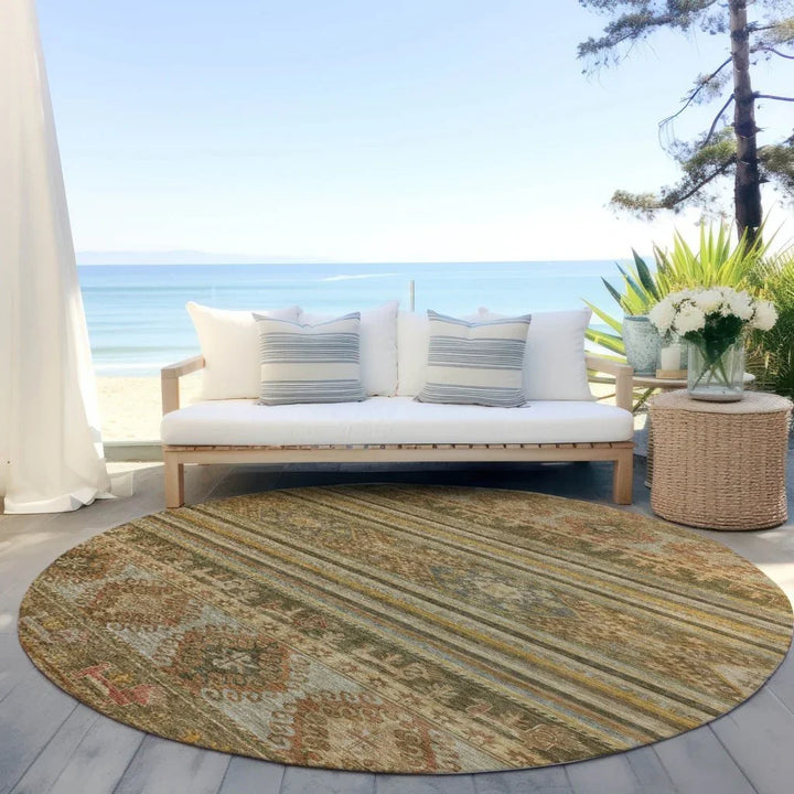 Claritha Beige Washable Indoor - Outdoor Rug - LOOMLAN - LOOMLAN Rugs - Outdoor Rugs