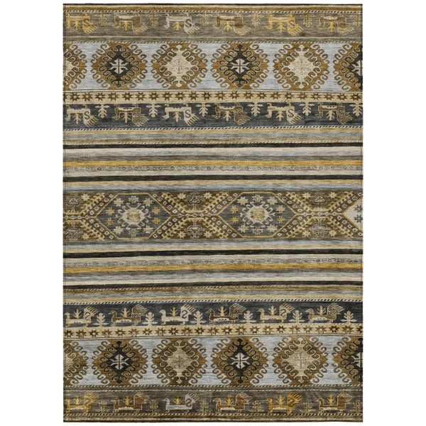 Claritha Brown Washable Indoor - Outdoor Rug - LOOMLAN - LOOMLAN Rugs - Outdoor Rugs