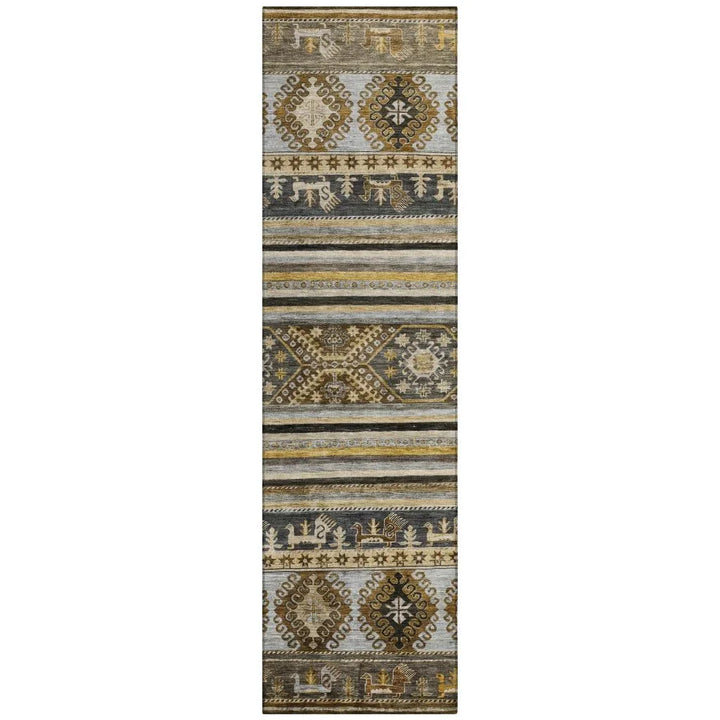 Claritha Brown Washable Indoor - Outdoor Rug - LOOMLAN - LOOMLAN Rugs - Outdoor Rugs