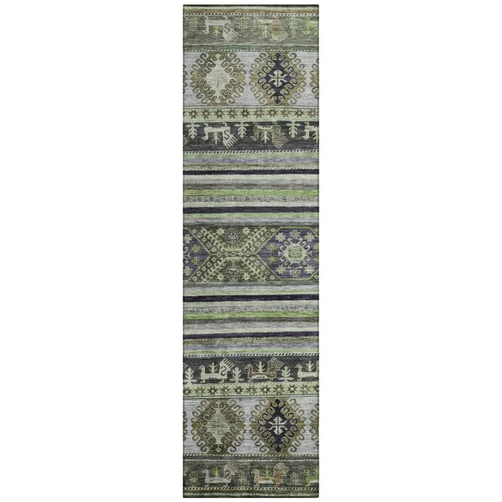 Claritha Green Washable Indoor - Outdoor Rug - LOOMLAN - LOOMLAN Rugs - Outdoor Rugs