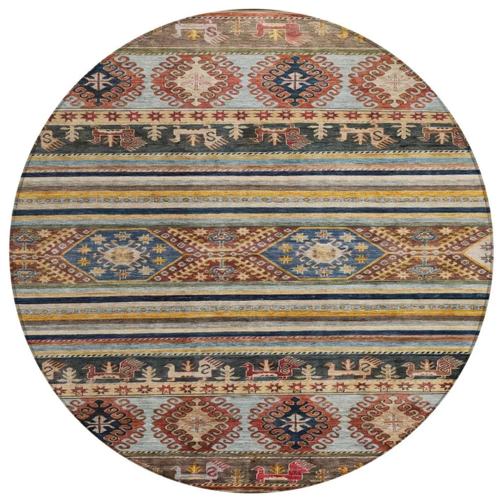 Claritha Orange Washable Indoor - Outdoor Rug - LOOMLAN - LOOMLAN Rugs - Outdoor Rugs