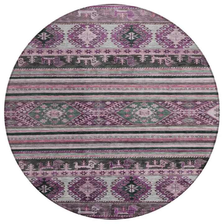 Claritha Purple Washable Indoor - Outdoor Rug - LOOMLAN - LOOMLAN Rugs - Outdoor Rugs