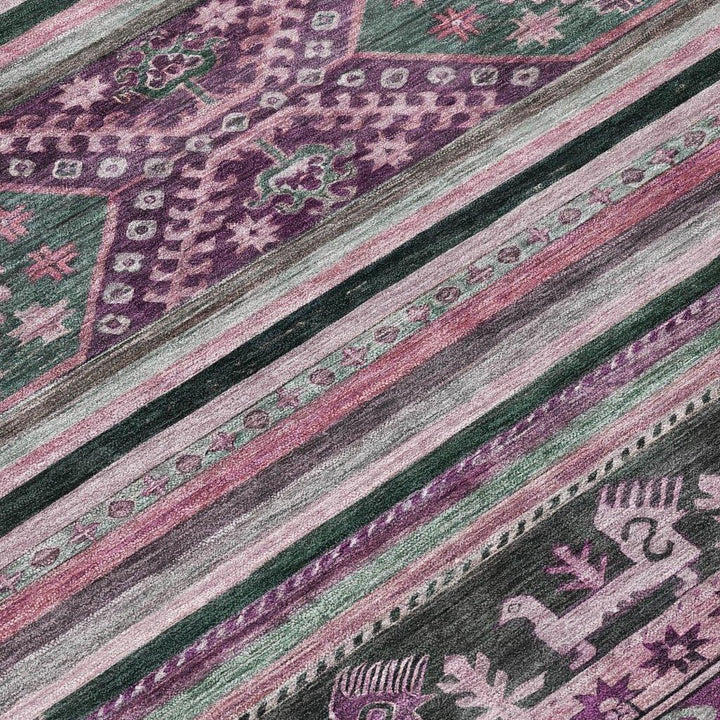 Claritha Purple Washable Indoor - Outdoor Rug - LOOMLAN - LOOMLAN Rugs - Outdoor Rugs
