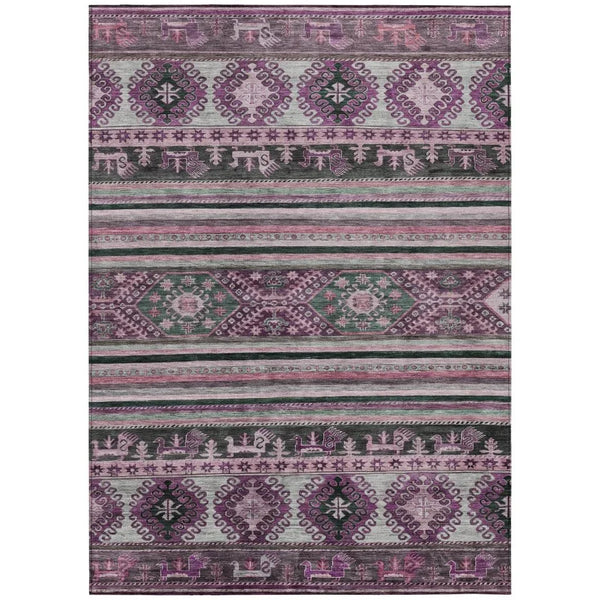 Claritha Purple Washable Indoor - Outdoor Rug - LOOMLAN - LOOMLAN Rugs - Outdoor Rugs