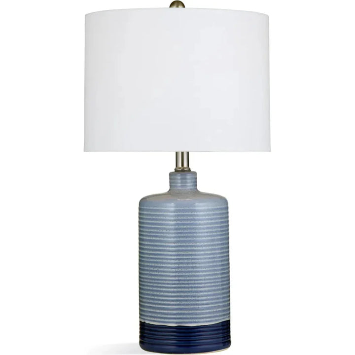 Classe Ceramic Blue Table Lamp - LOOMLAN - Bassett Mirror - Table Lamps