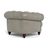 Classic Chesterfield-Inspired Leather Club Chair Retro