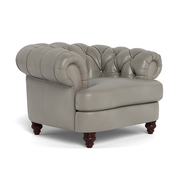 Classic Chesterfield-Inspired Leather Club Chair Retro Collection-Club Chairs-Uptown Sebastian-LOOMLAN