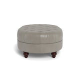 Classic Chesterfield-Inspired Leather Ottoman Retro Collection-Ottomans-Uptown Sebastian-LOOMLAN