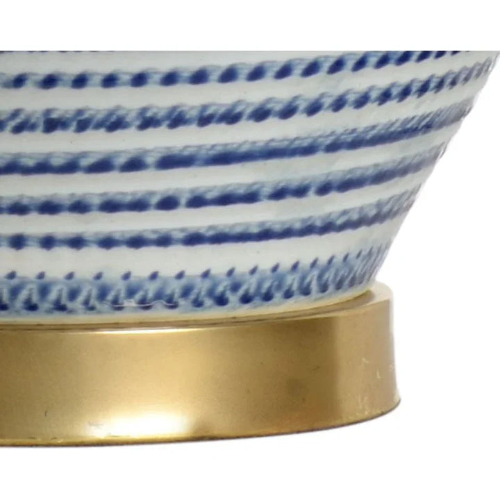 Classic White Round Shade Table Lamp - LOOMLAN - Chelsea House - Table Lamps