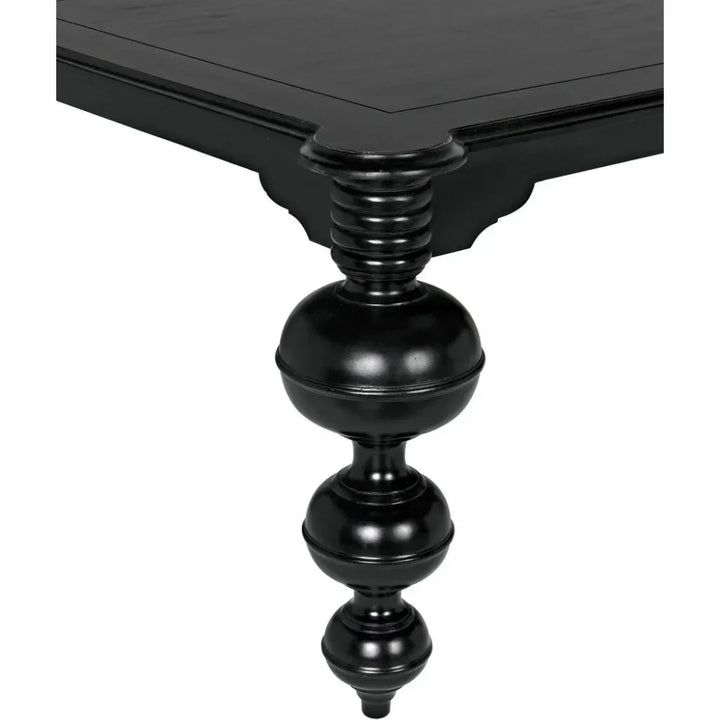 Black Mahogany Rectangle Dining Table | LOOMLAN