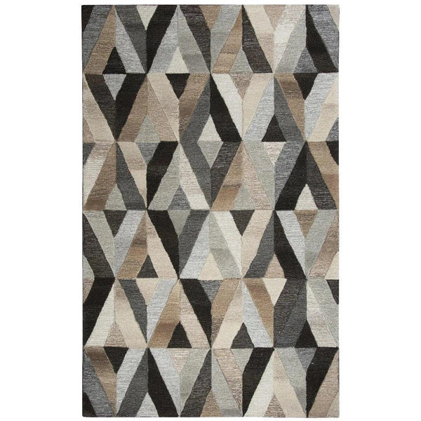 Clay Geometric Gray Large Area Rugs For Living Room - LOOMLAN - LOOMLAN - Area Rugs