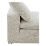 Clay Neverfear Light Grey Terra Condo Modular Slipper Chair Performance Fabric-MODULAR Modular Components LOOMLAN By Moe's Home