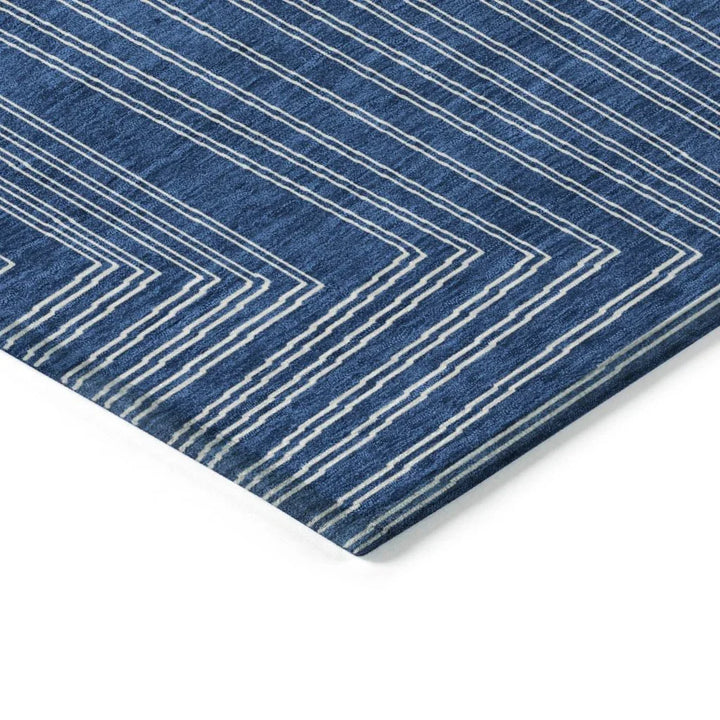 Clayra Blue Washable Indoor-Outdoor Rug-Outdoor Rugs-LOOMLAN Rugs-LOOMLAN