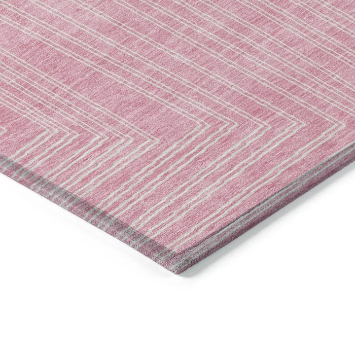 Clayra Pink Washable Indoor-Outdoor Rug-Outdoor Rugs-LOOMLAN Rugs-LOOMLAN