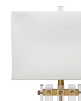 Clear Acrylic Gold Accents Grammercy Table Lamp Table Lamps LOOMLAN By Jamie Young