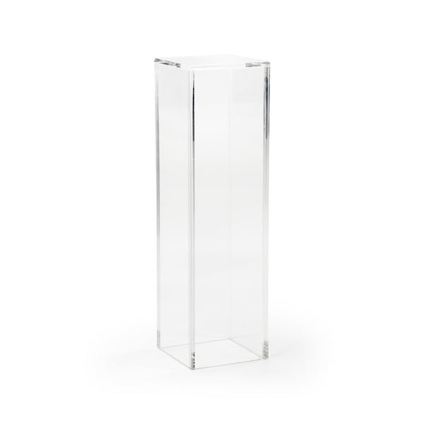 Clear Acrylic Made Pedestal-Side Tables-Chelsea House-Large-LOOMLAN