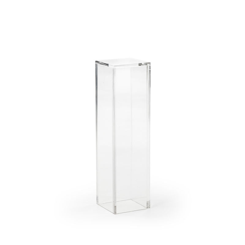 Clear Acrylic Made Pedestal-Side Tables-Chelsea House-Medium-LOOMLAN