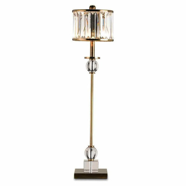 Clear Antique Brass Parfait Table Lamp Table Lamps LOOMLAN By Currey & Co
