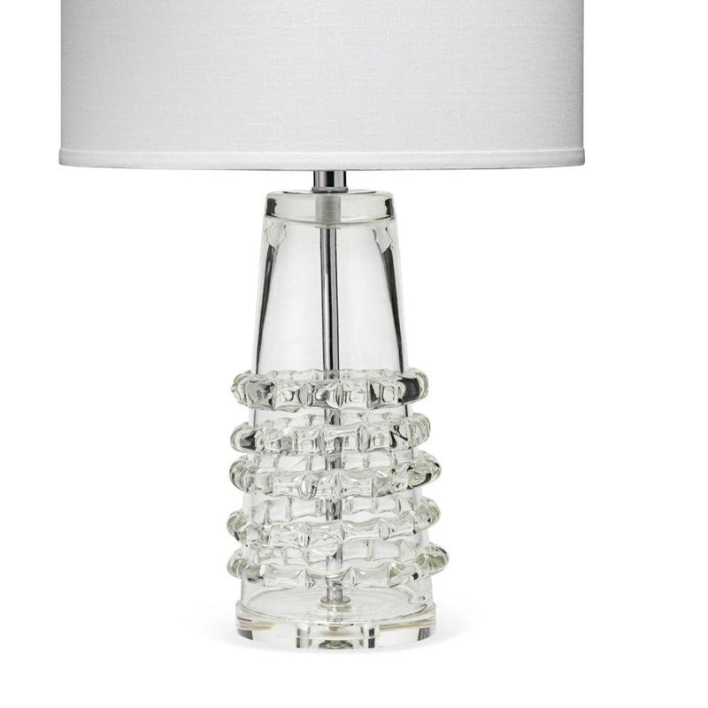 Clear Textured Glass Tall Ribbon Table Lamp Table Lamps LOOMLAN By Jamie Young